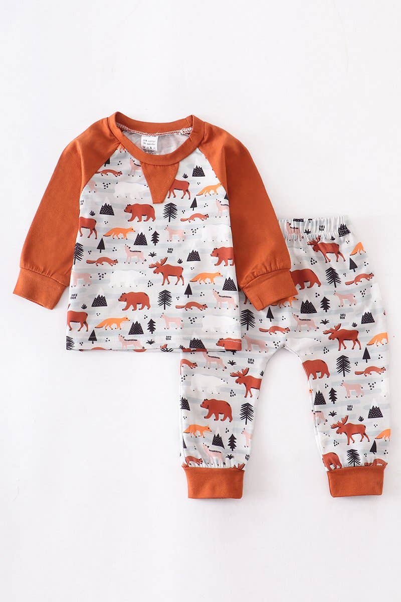 Animal adventure brown baby set