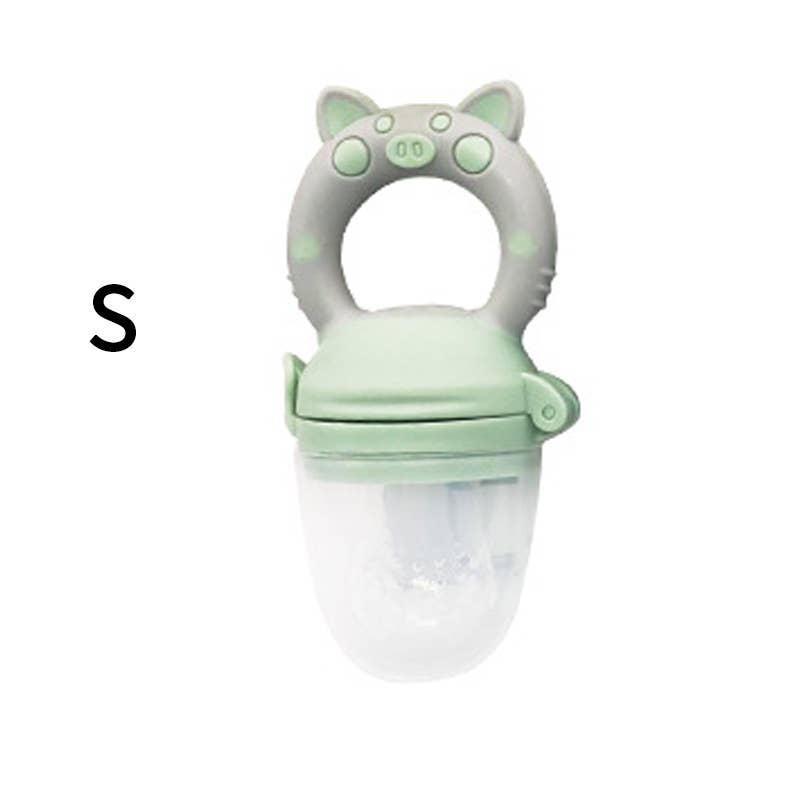 Piggy Handle Fresh Food Feeder Fruit Pacifier For Baby