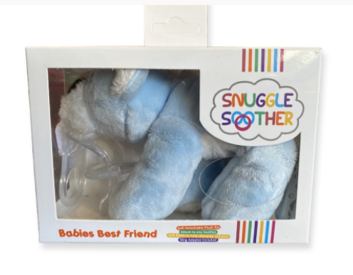 Snuggle Soother Baby Bear Blue - Comforter/pacifier clip