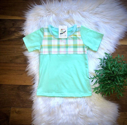 Easter Bunnies & Plaid Tee by TwoCan