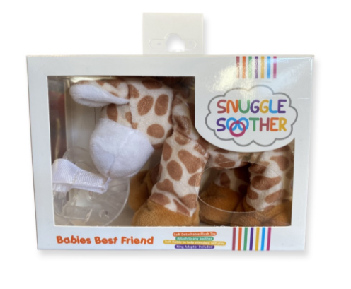 Snuggle Soother Baby Giraffe- Comforter/pacifier clip